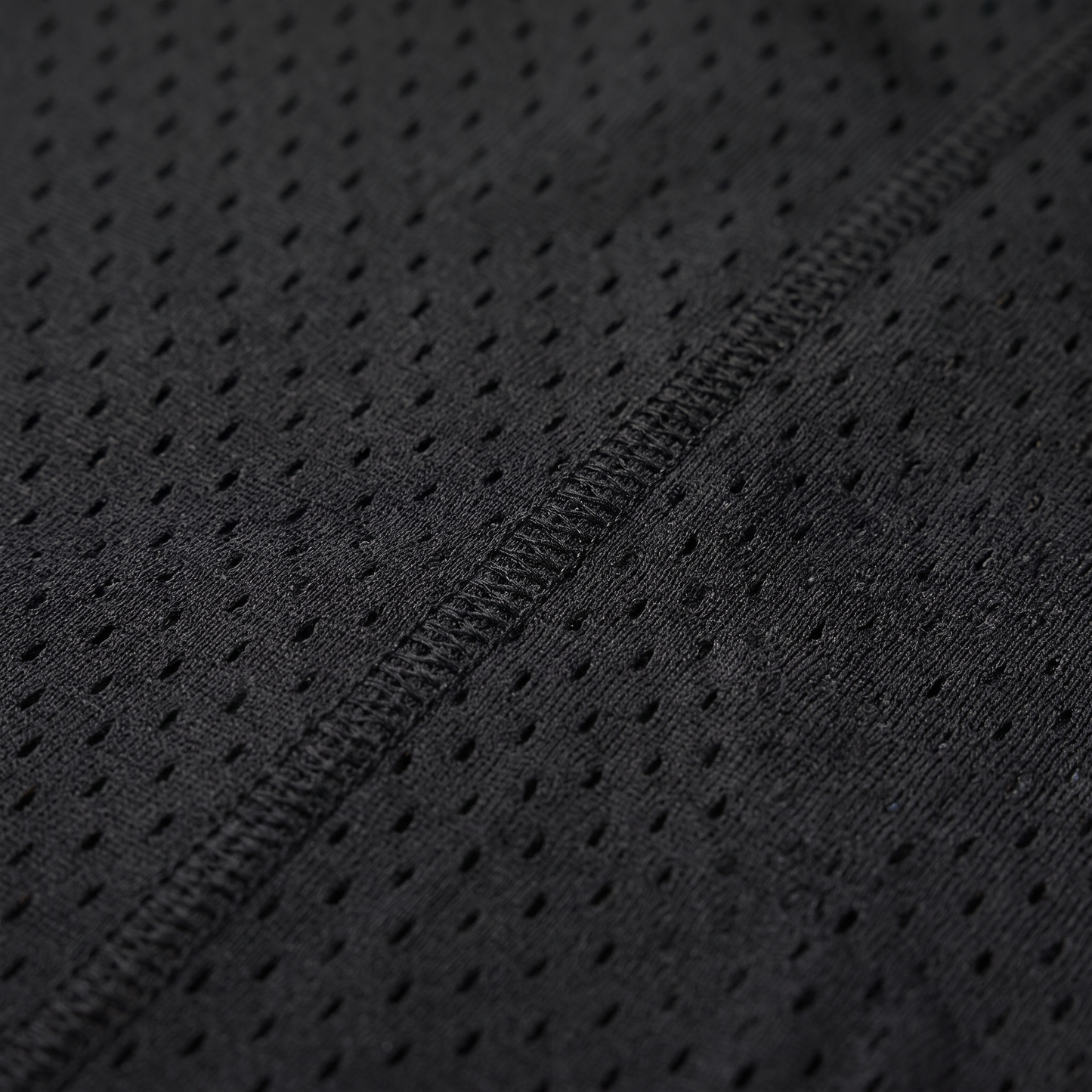 Athletic Mesh Black Durag fabric close-up showing texture and stitching detail