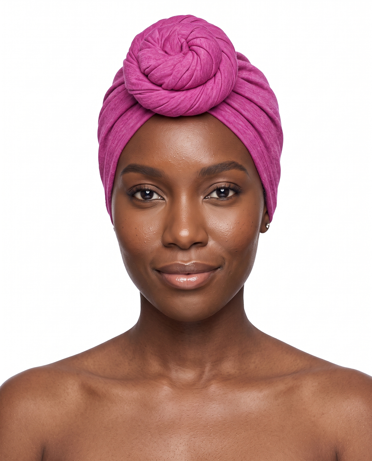Magenta Knot Pro Women's Headwrap on model - JagRags