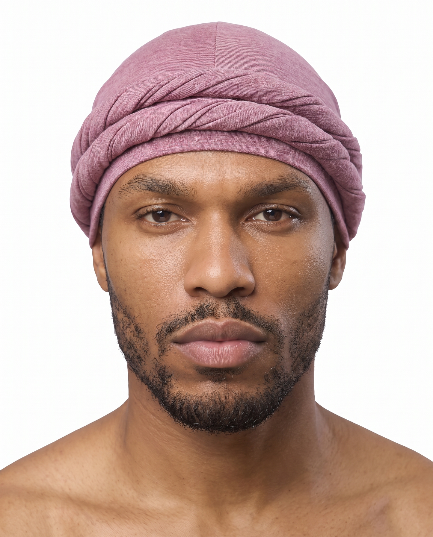 Mauve men's halo turban