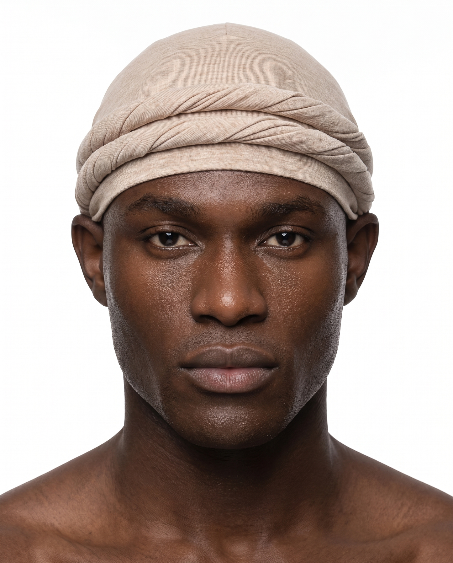 Natural men's halo turban