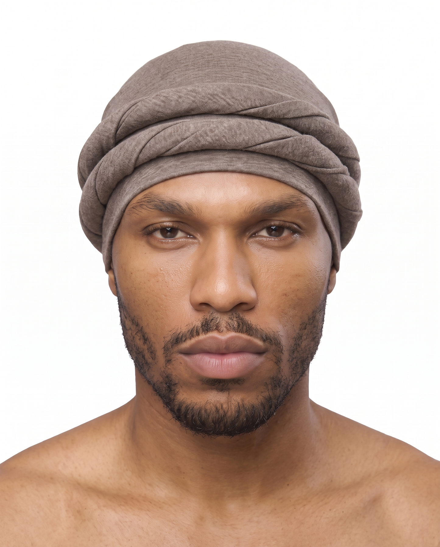 Pebble Brown men's halo turban