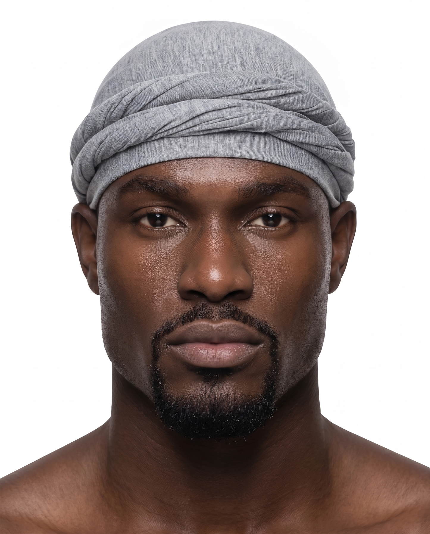 Light Grey men's halo turban