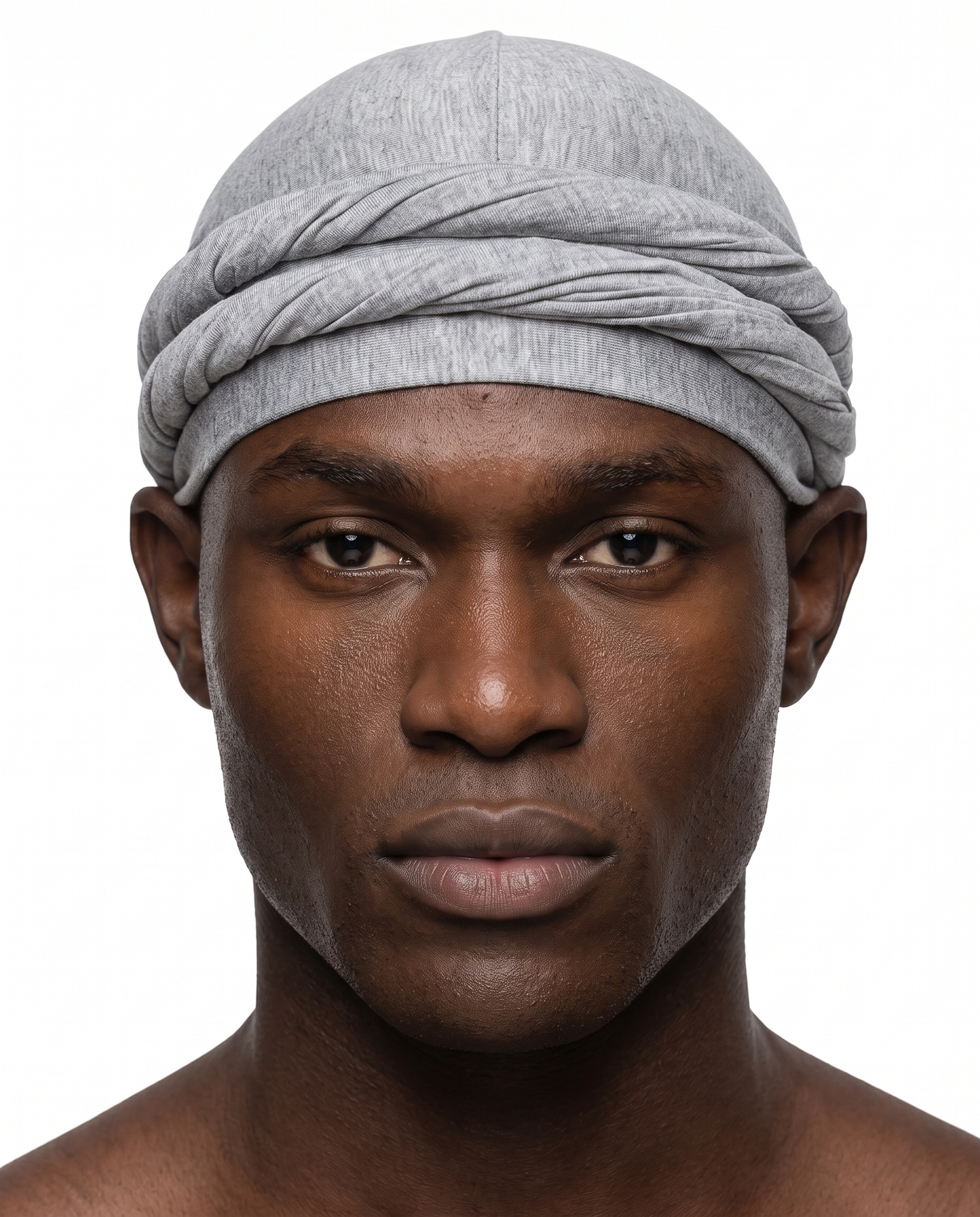 Silver men's halo turban