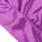 Premium Silk Durag Passion Purple fabric close-up showing Passion Purple silky satin texture and stitching detail