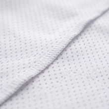 Athletic Mesh White Durag fabric close-up showing texture and stitching detail
