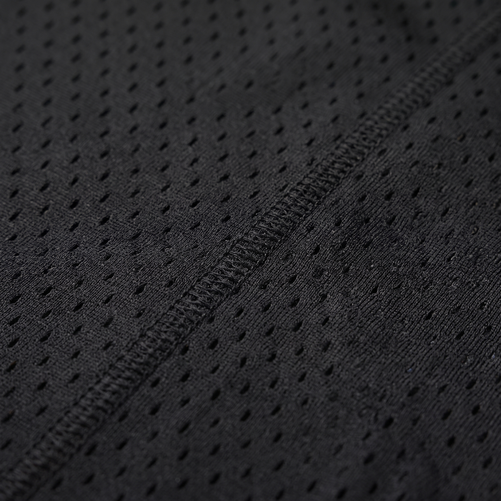Athletic Mesh Black Durag fabric close-up showing texture and stitching detail