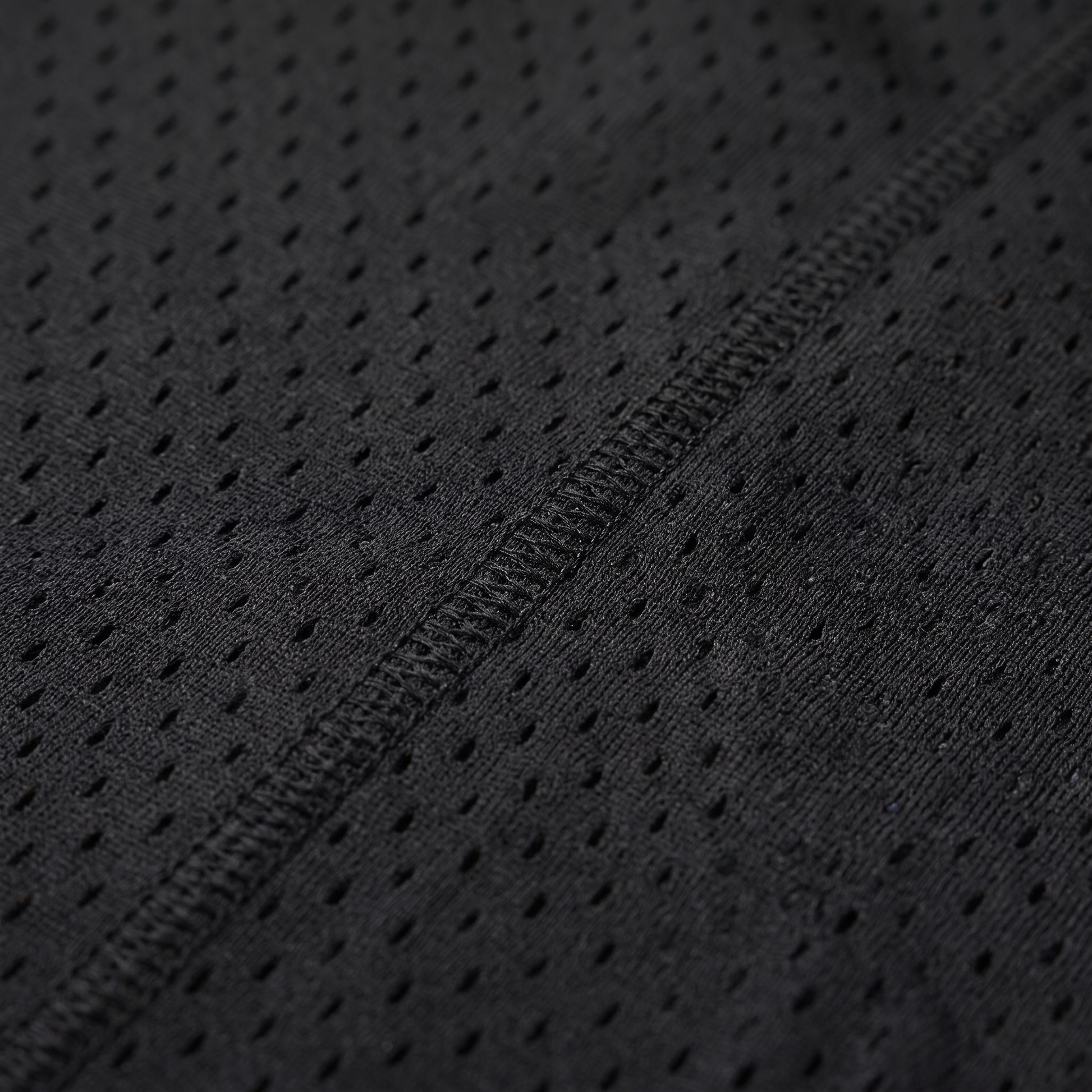 Athletic Mesh Black Durag fabric close-up showing texture and stitching detail