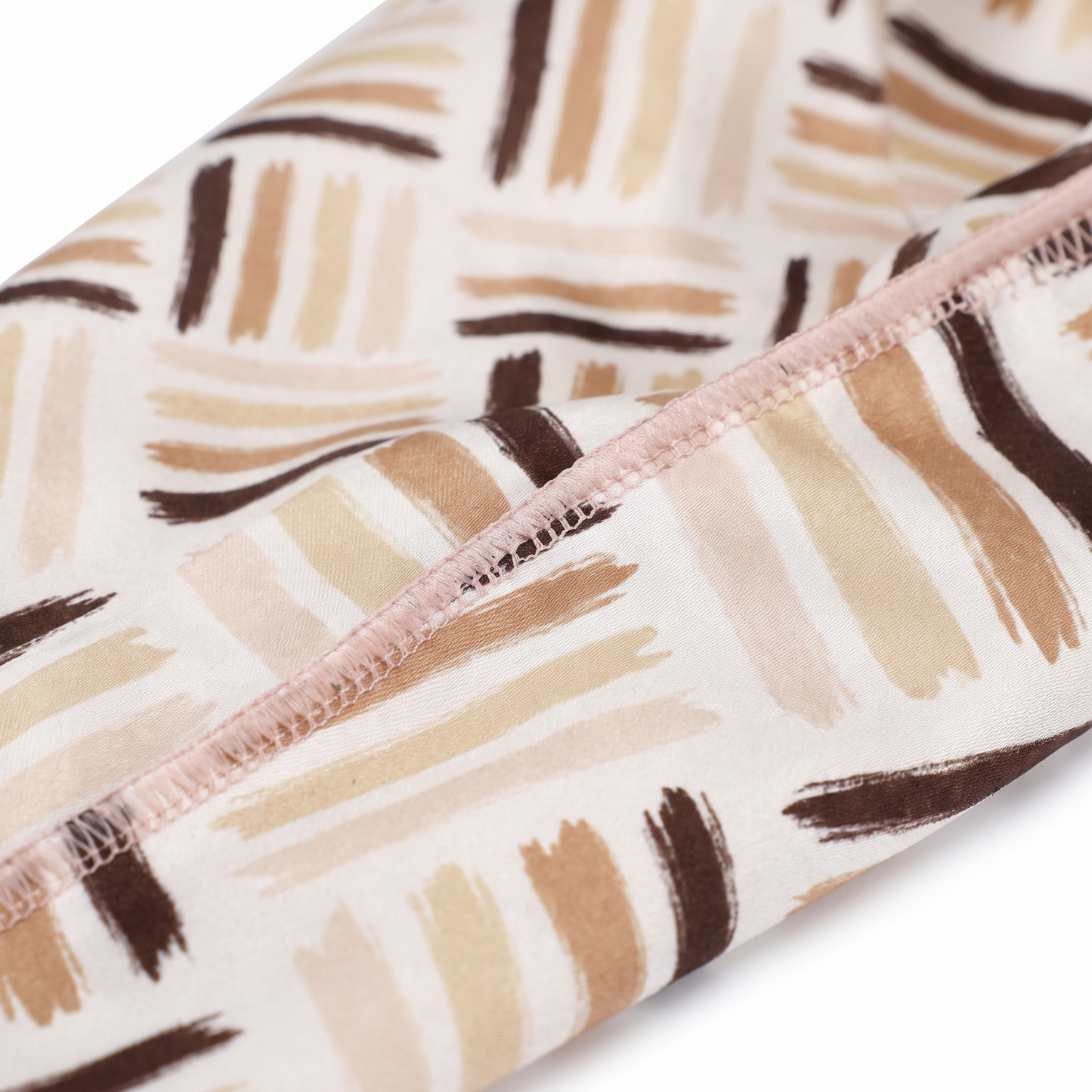 Black Power 3 graphic Satin Silky Durag fabric close-up showing Black Power 3 graphic print and stitching detail