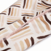 Black Power 3 graphic Satin Silky Durag fabric close-up showing Black Power 3 graphic print and stitching detail