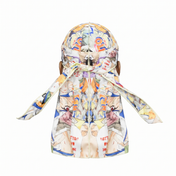 Naruto anime graphic Satin Silky Durag - premium silky durag back view showing wrap straps, tail and stitching
