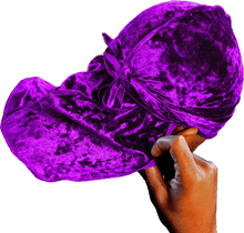 Premium Crushed Velvet Purple Durag