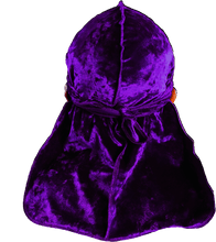 Premium Crushed Velvet Concord Purple Durag