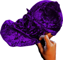 Premium Crushed Velvet Concord Purple Durag