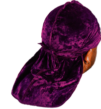Premium Crushed Velvet Wine Red Durag
