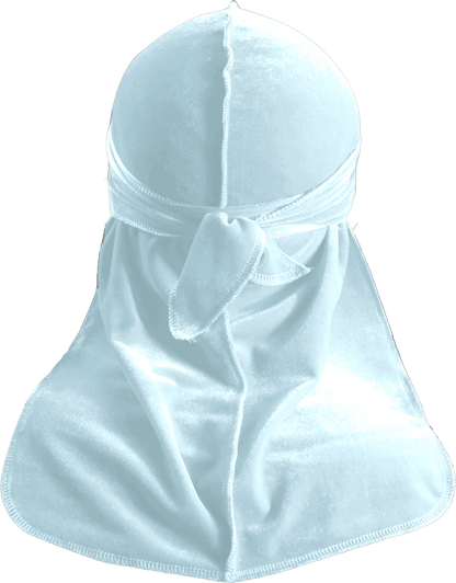 Premium White Velvet Durag