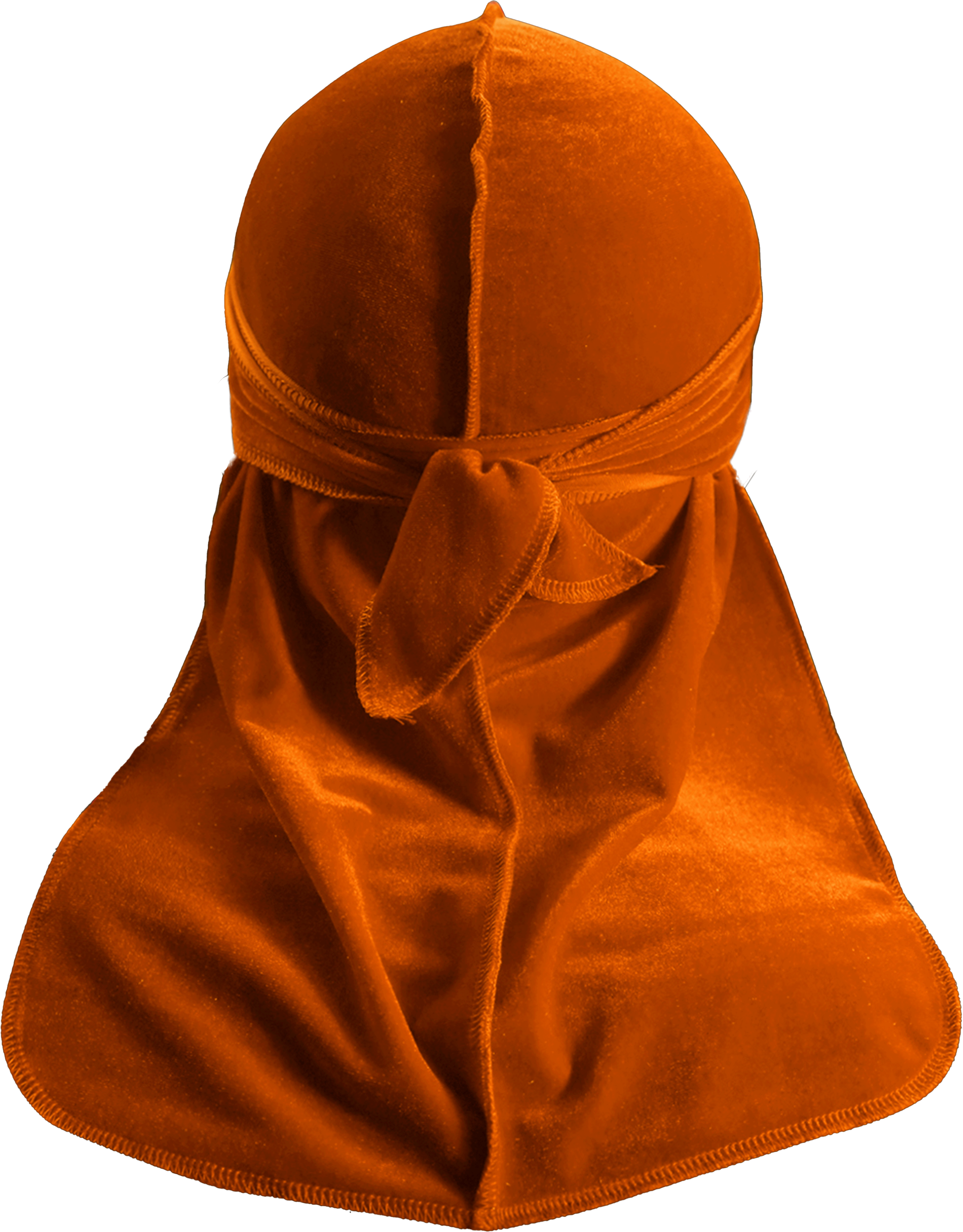 Premium Orange Velvet Durag