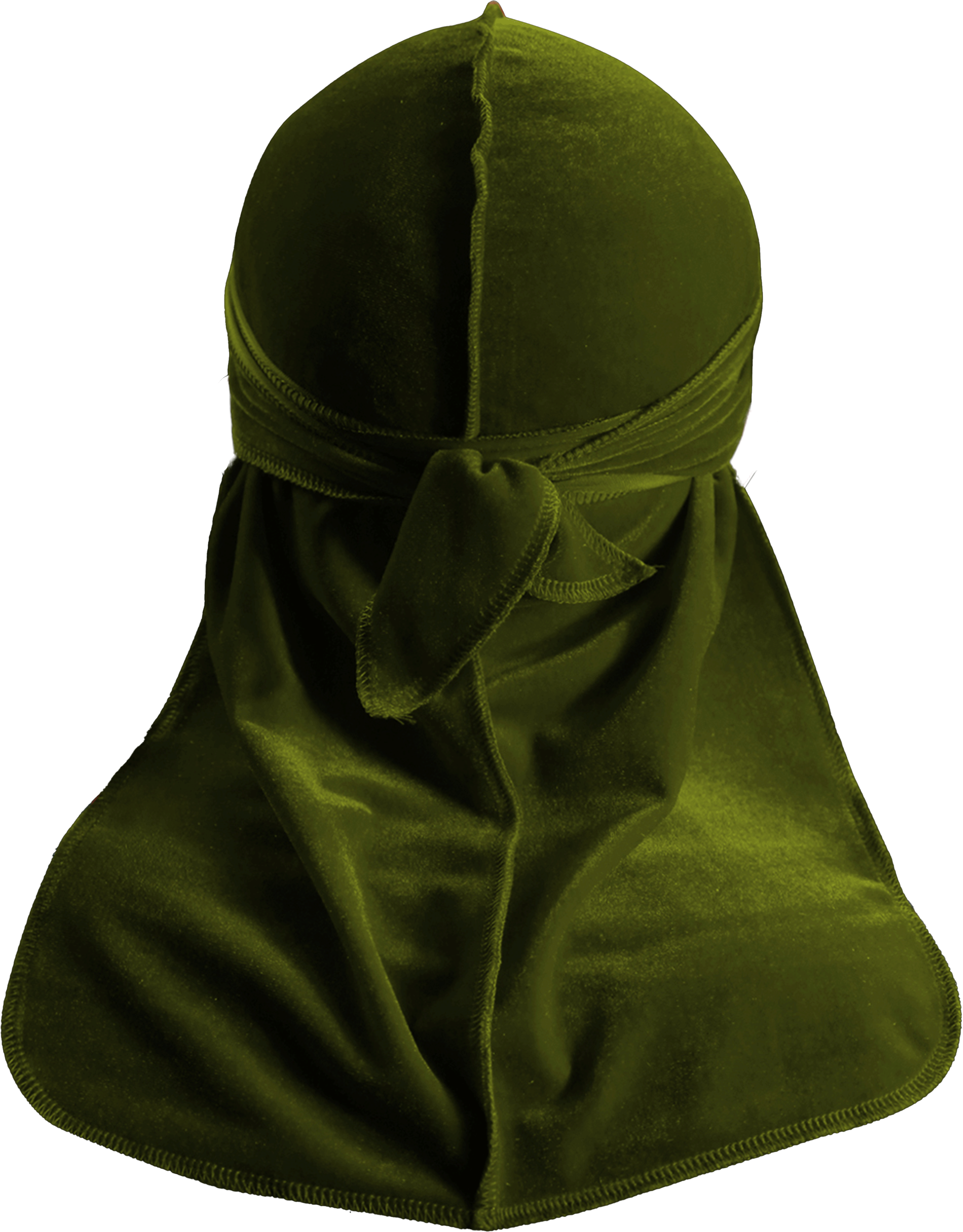 Premium Olive Green Velvet Durag