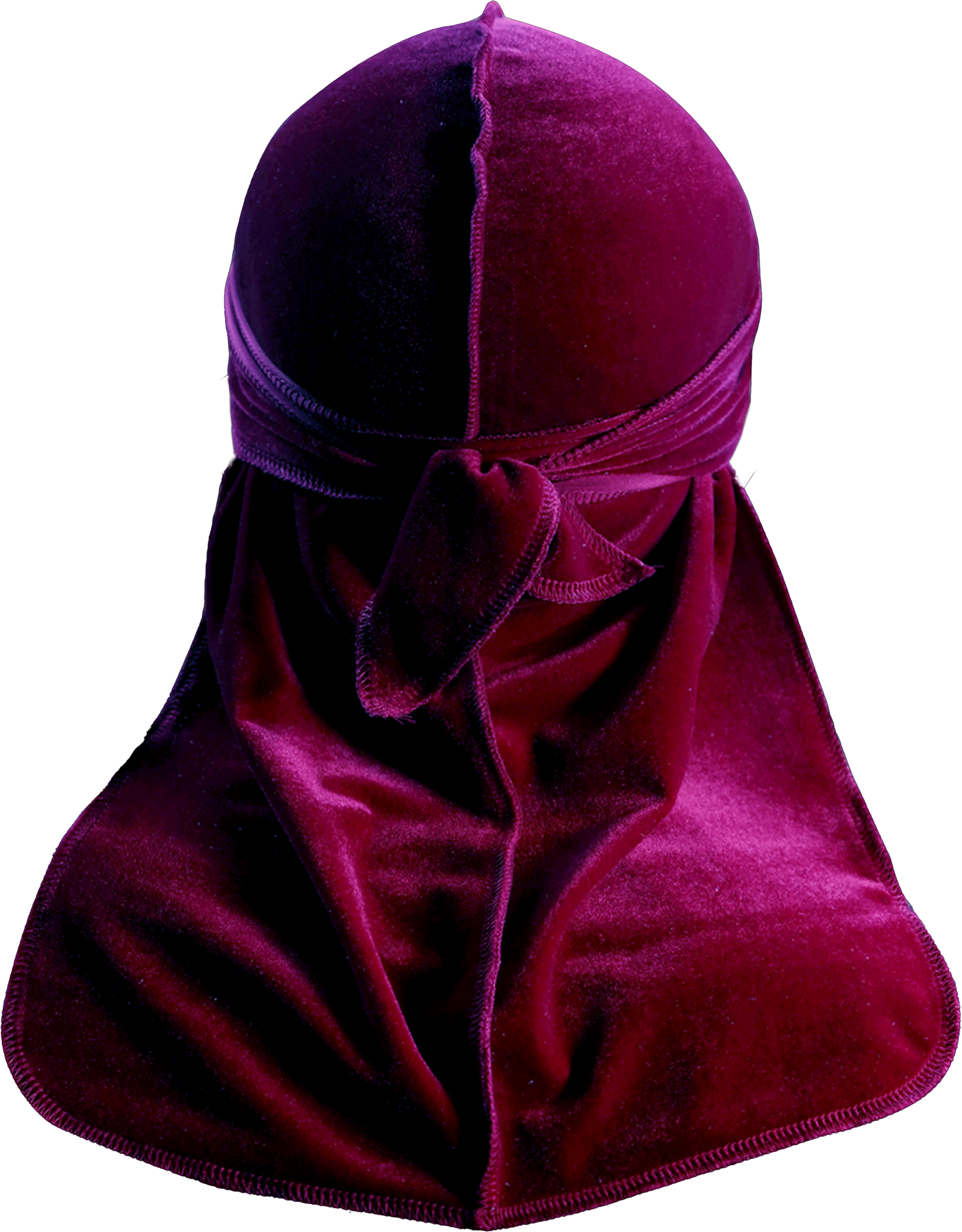 Premium Maroon Red Velvet Durag