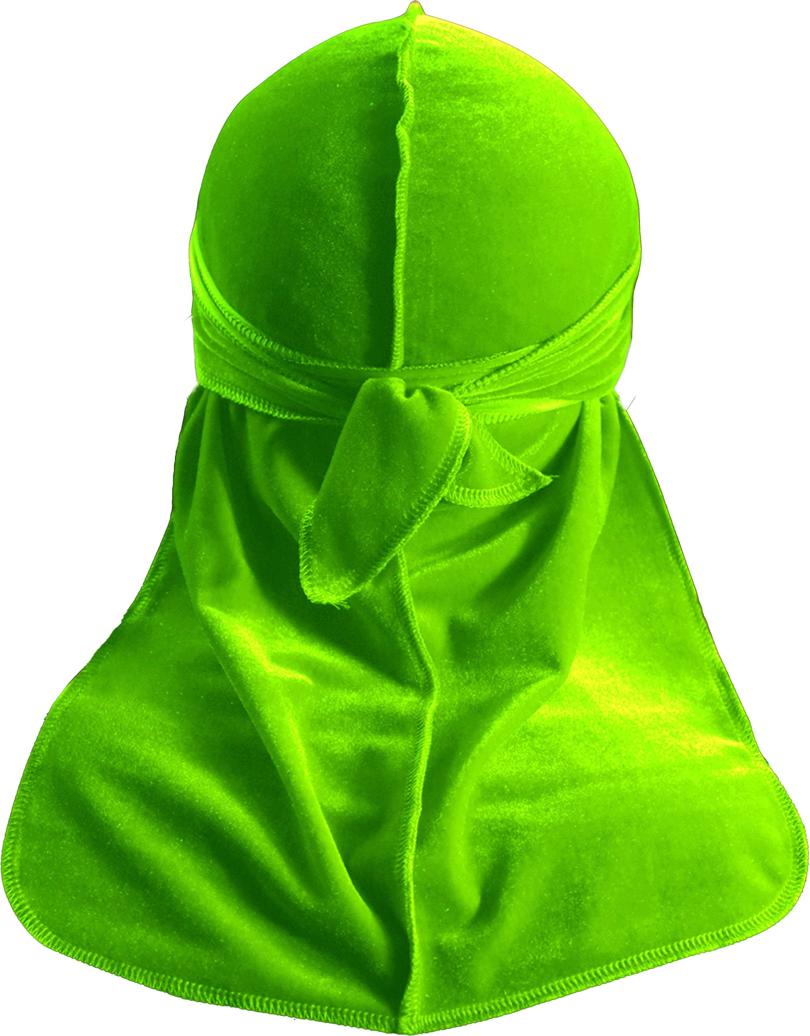 Premium Lime Velvet Durag