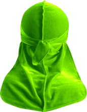 Premium Lime Velvet Durag