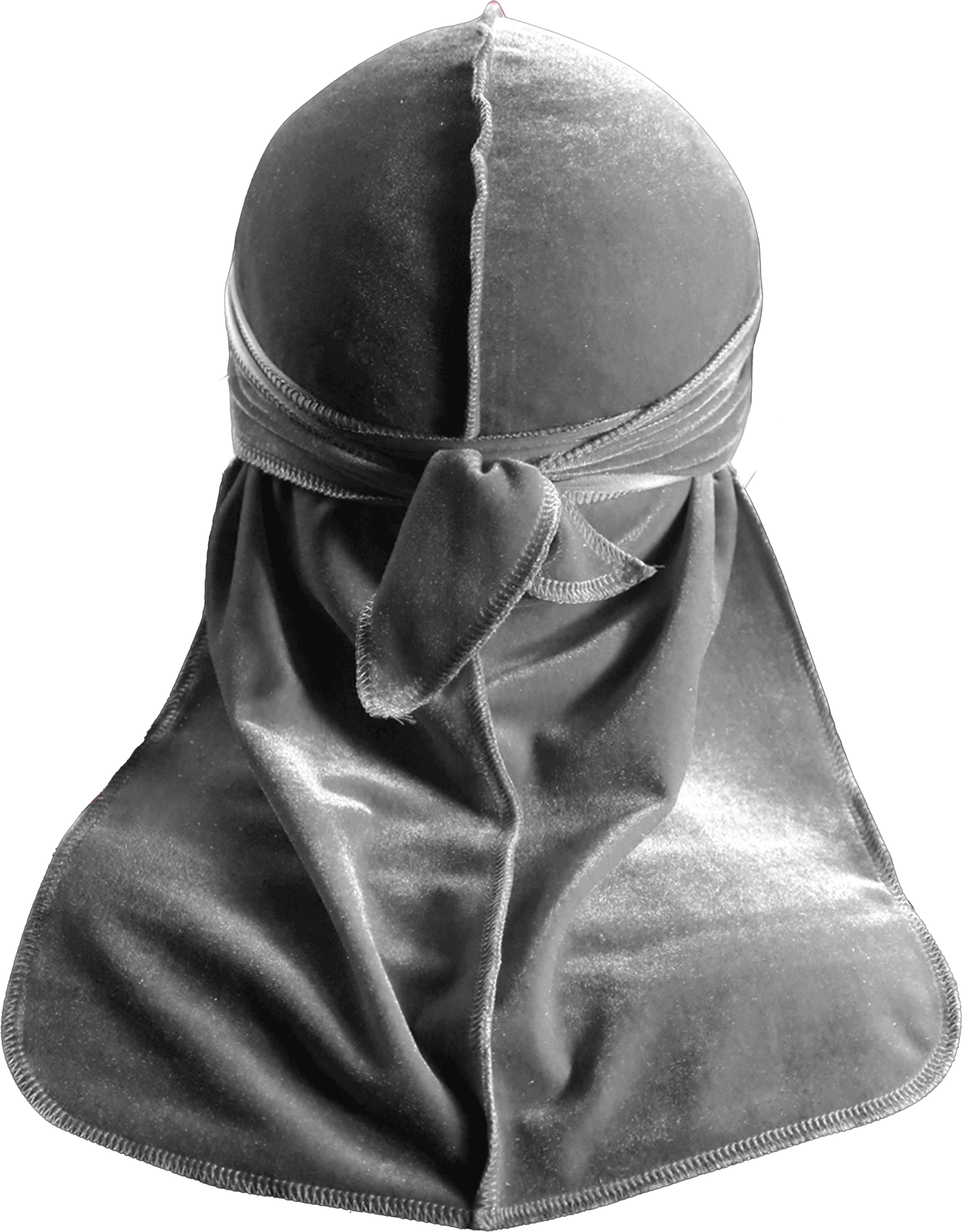 Premium Grey Velvet Durag