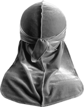 Premium Grey Velvet Durag