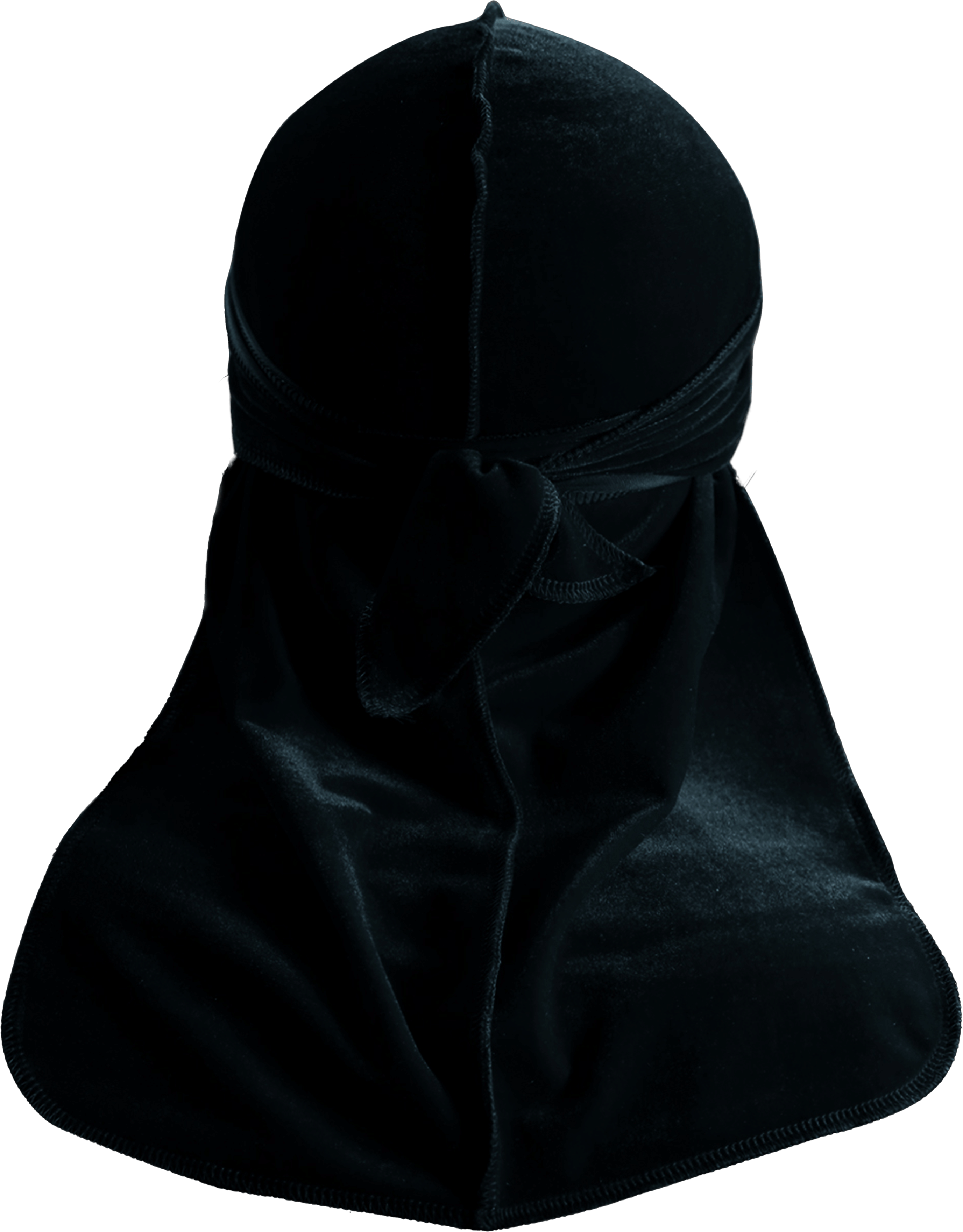Premium Black Velvet Durag