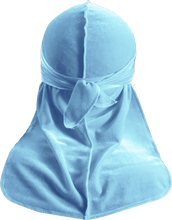 Premium Baby Blue Velvet Durag