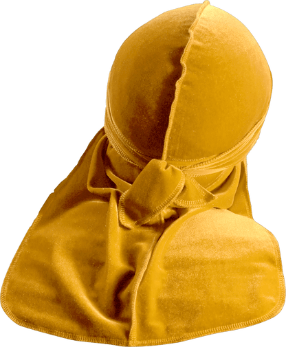 Premium Canary Yellow Velvet Durag
