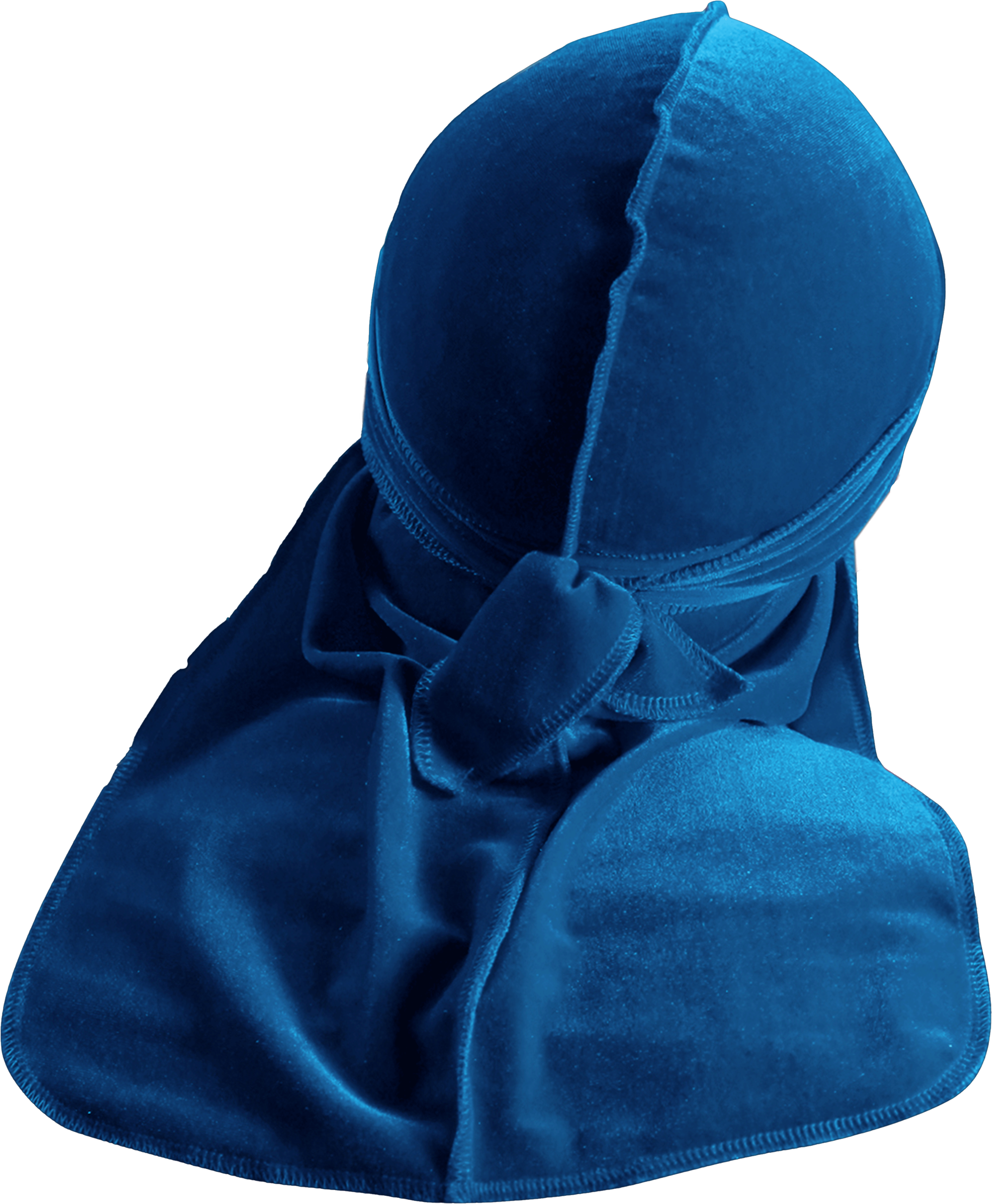 Premium Turquoise Blue Velvet Durag