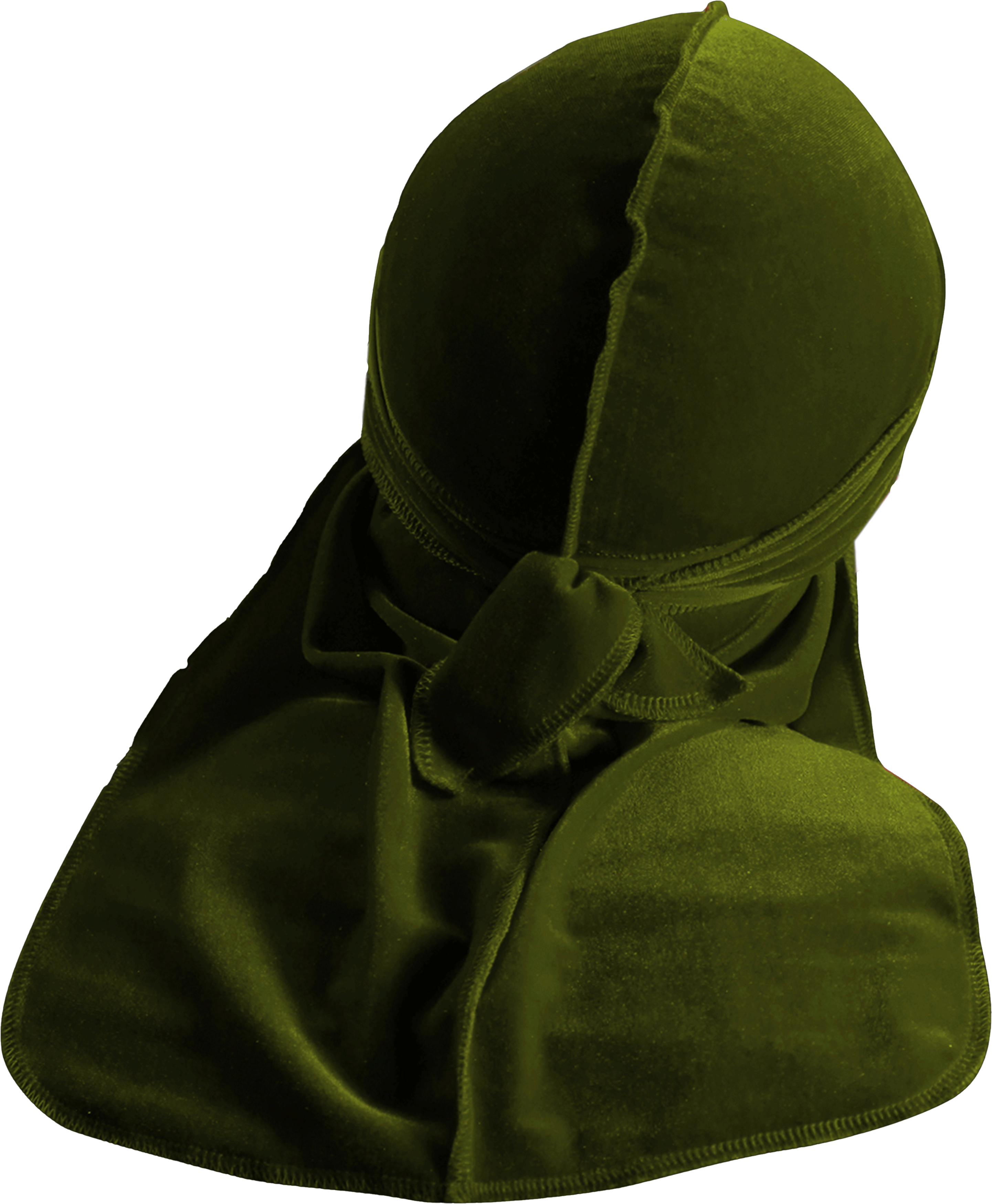Premium Olive Green Velvet Durag