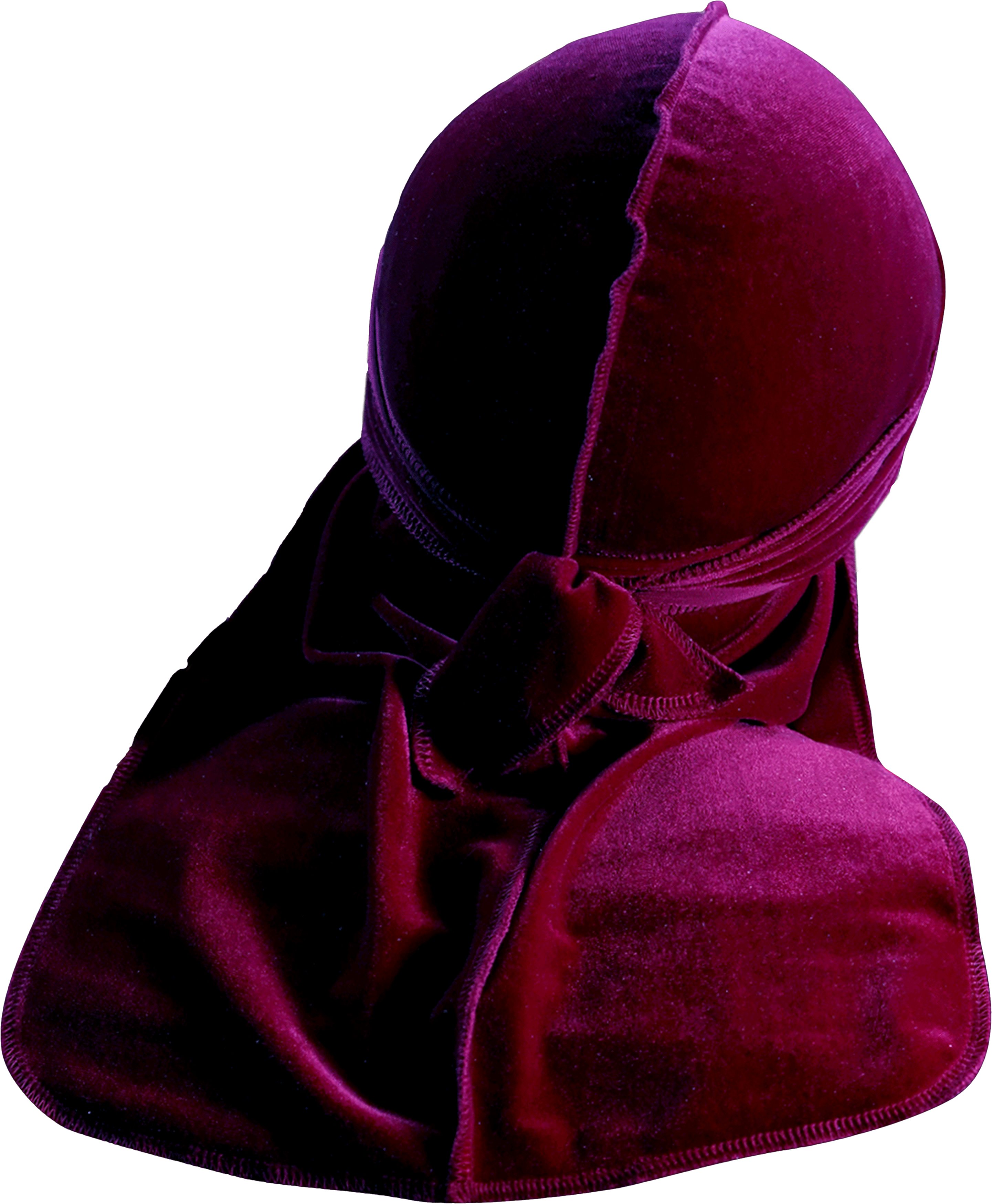 Premium Maroon Red Velvet Durag