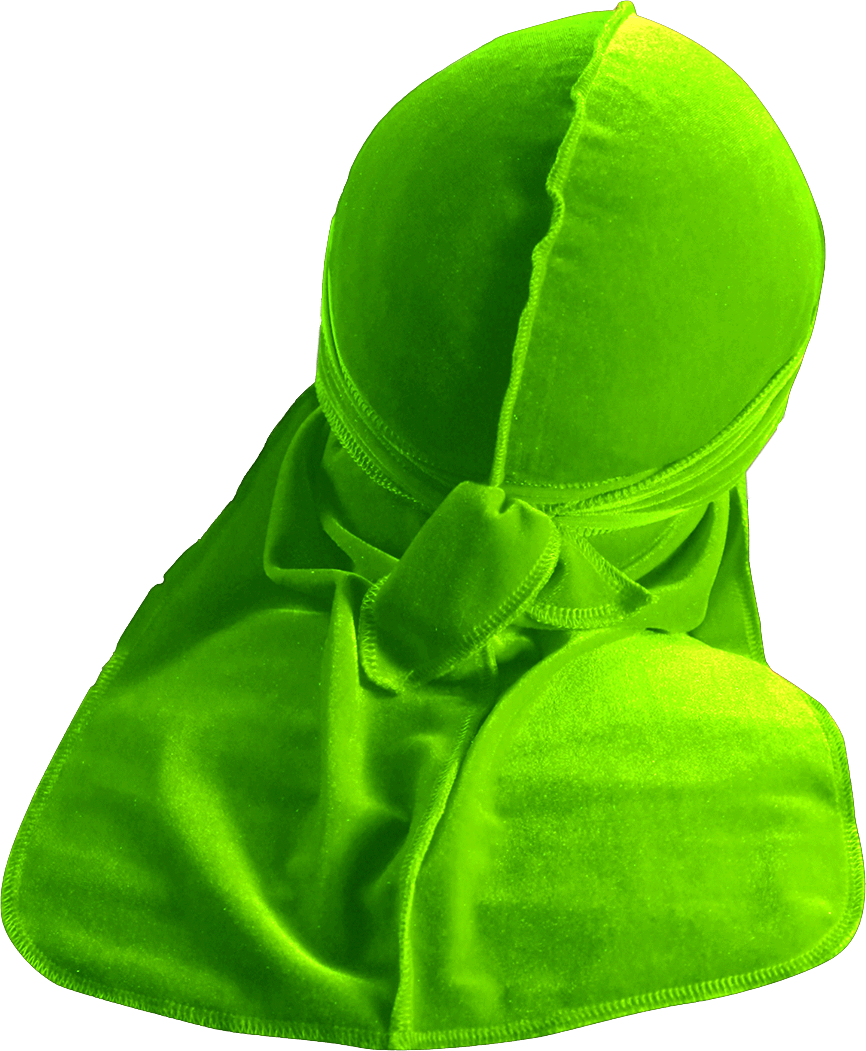 Premium Lime Velvet Durag