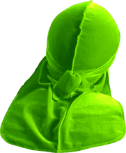 Premium Lime Velvet Durag