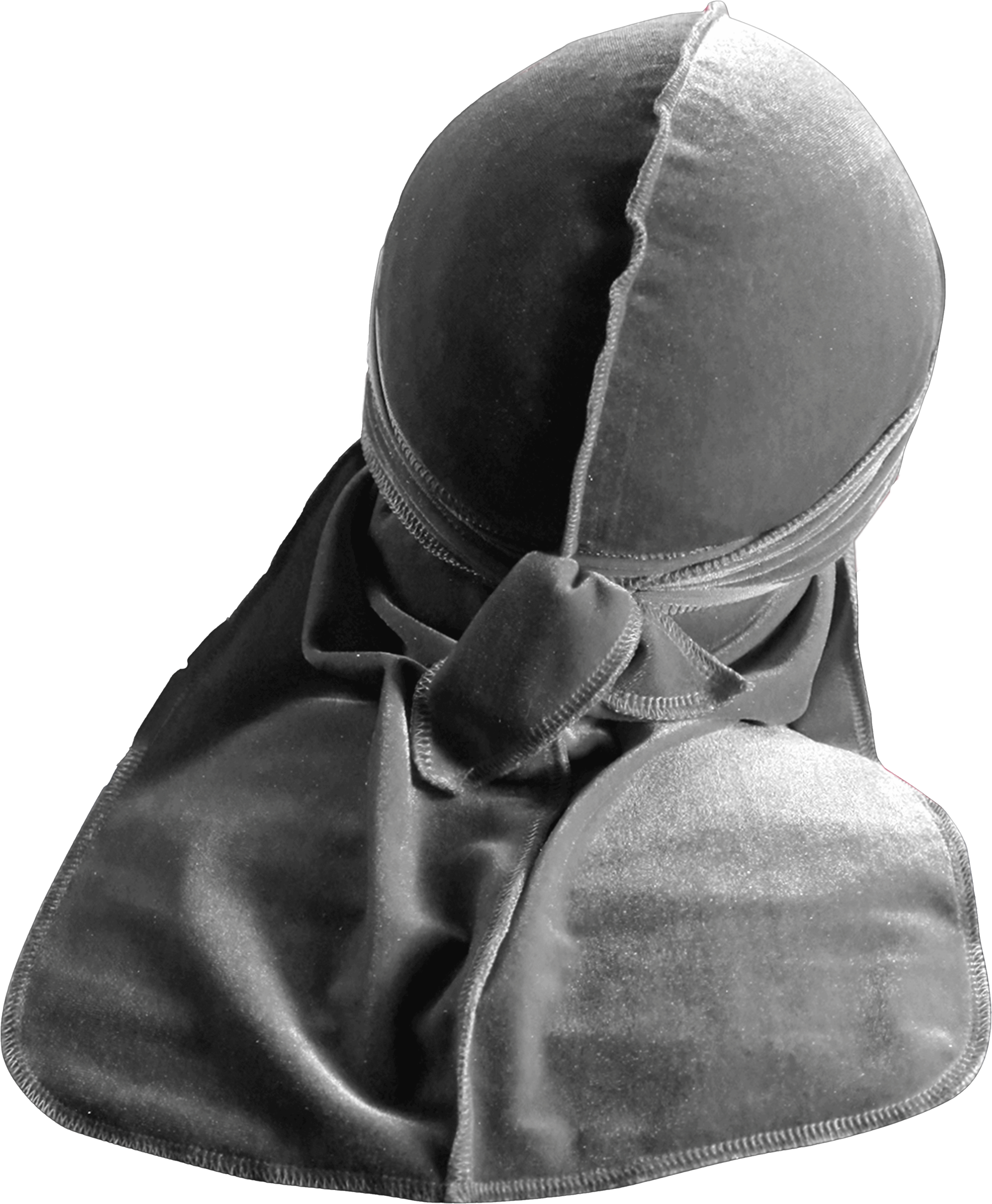 Premium Grey Velvet Durag