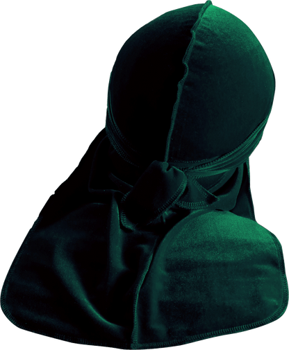 Premium Forest Green Velvet Durag