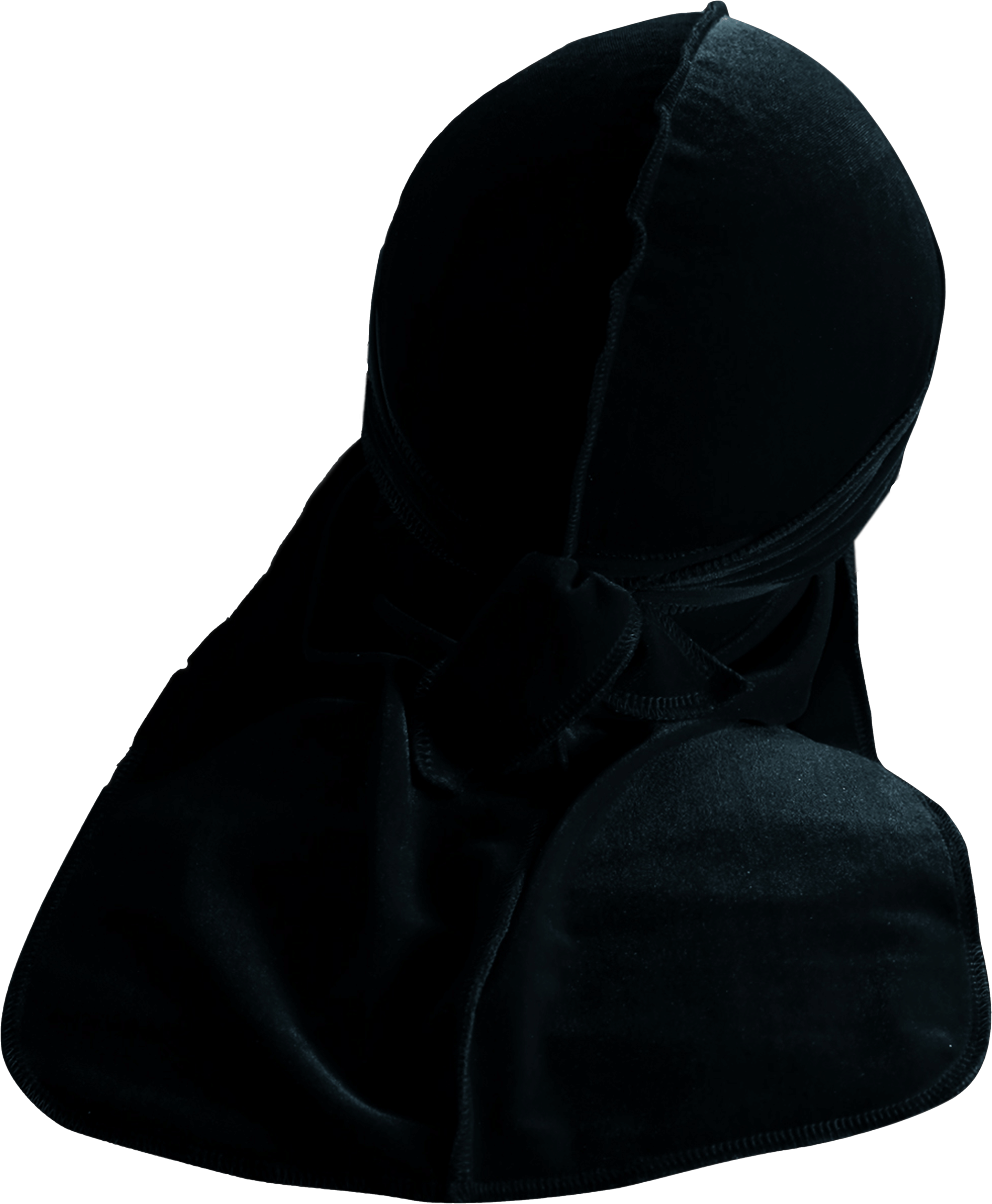 Premium Black Velvet Durag