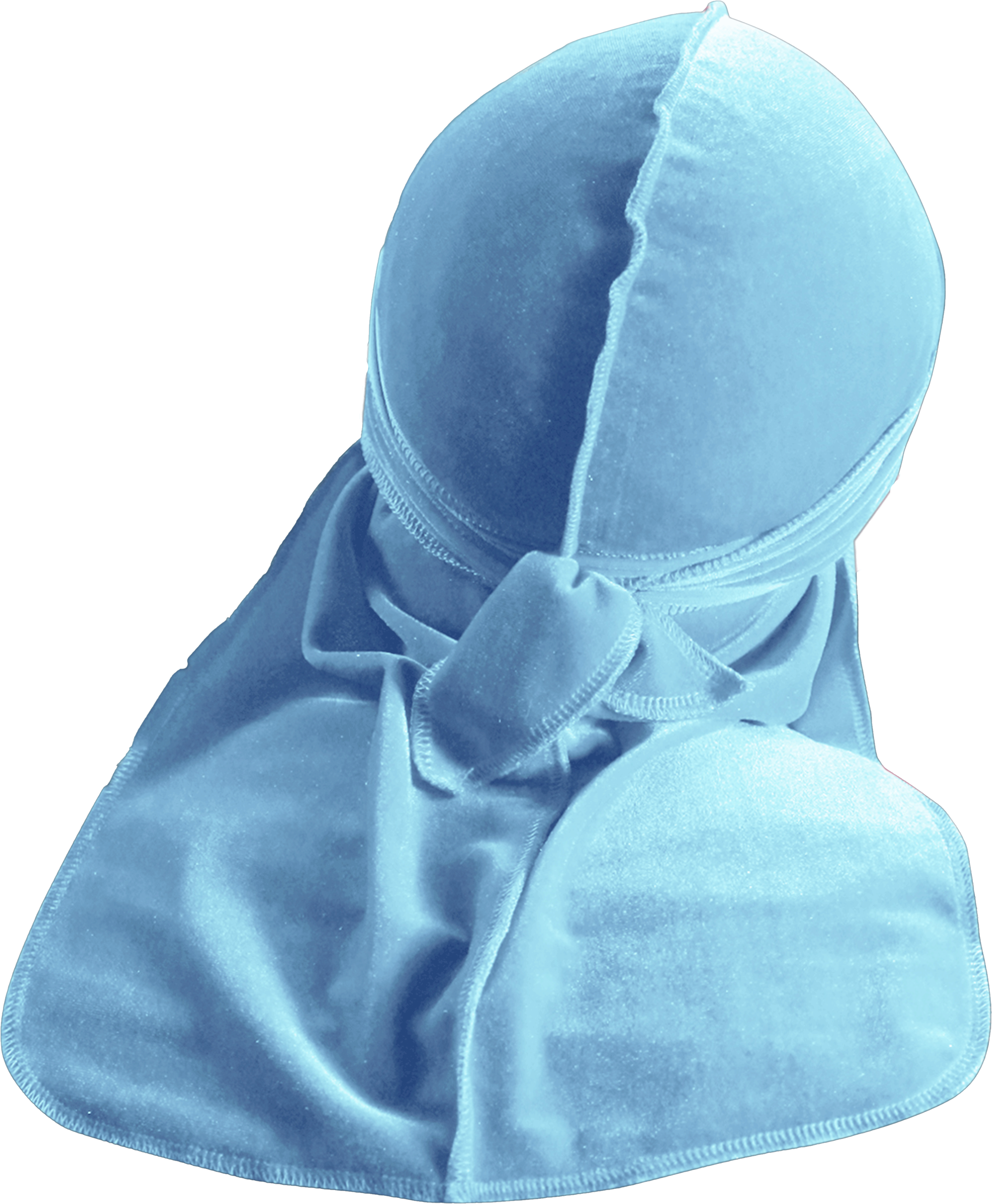 Premium Baby Blue Velvet Durag