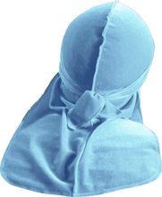 Premium Baby Blue Velvet Durag