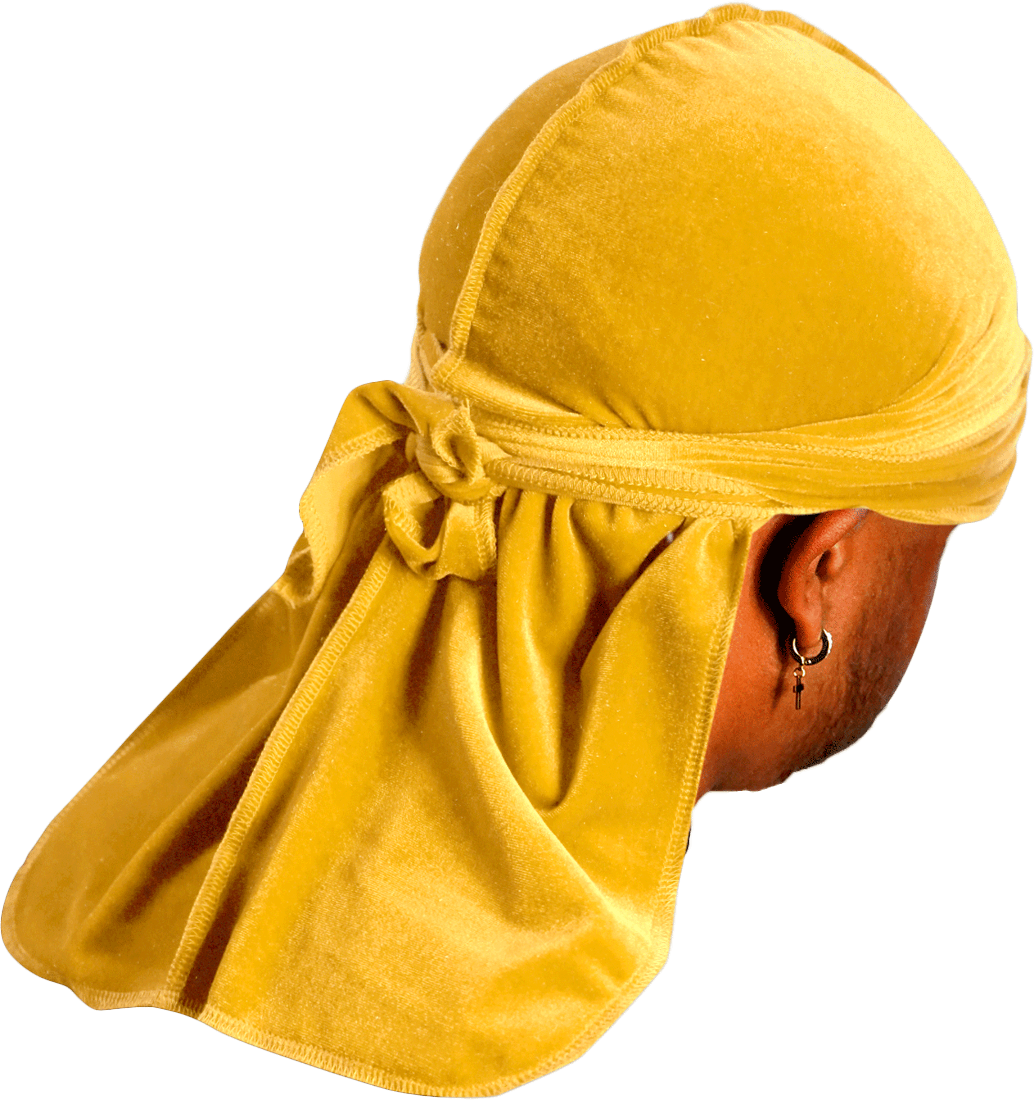 Premium Canary Yellow Velvet Durag