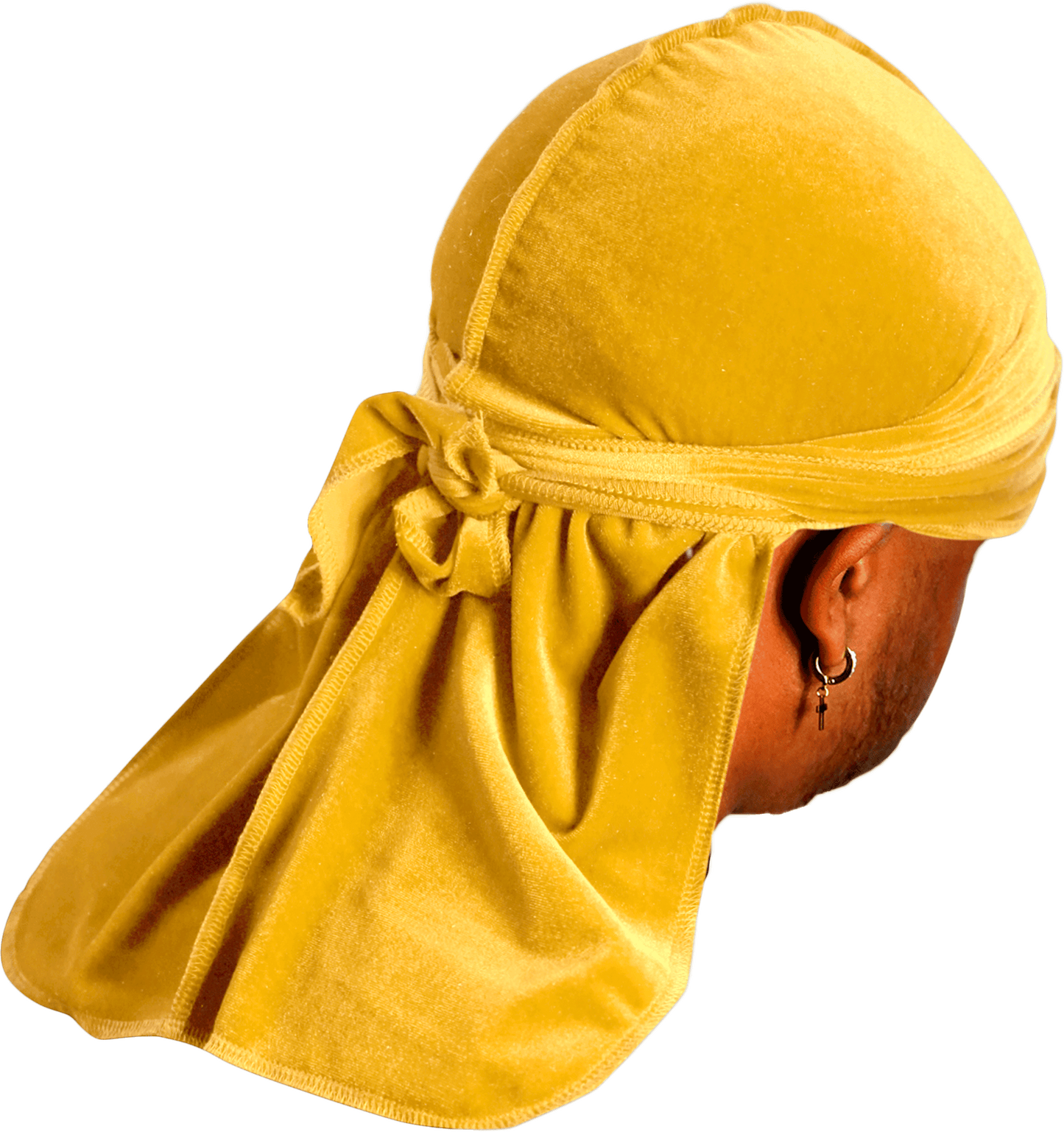 Premium Canary Yellow Velvet Durag