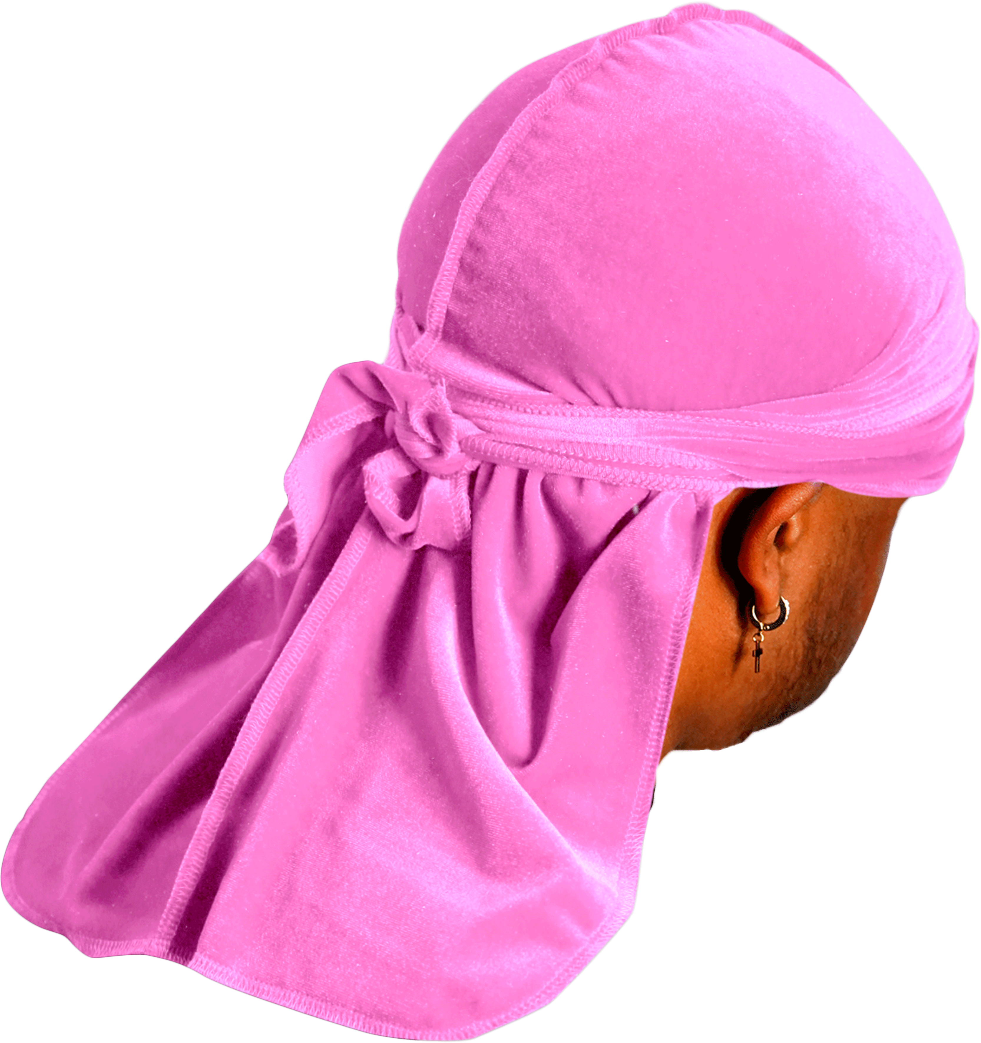 Premium Powder Pink Velvet Durag