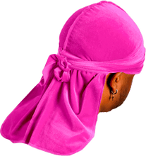 Premium Pink Velvet Durag