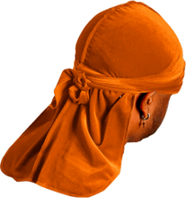 Premium Orange Velvet Durag