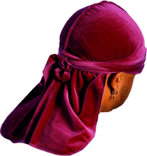 Premium Maroon Red Velvet Durag