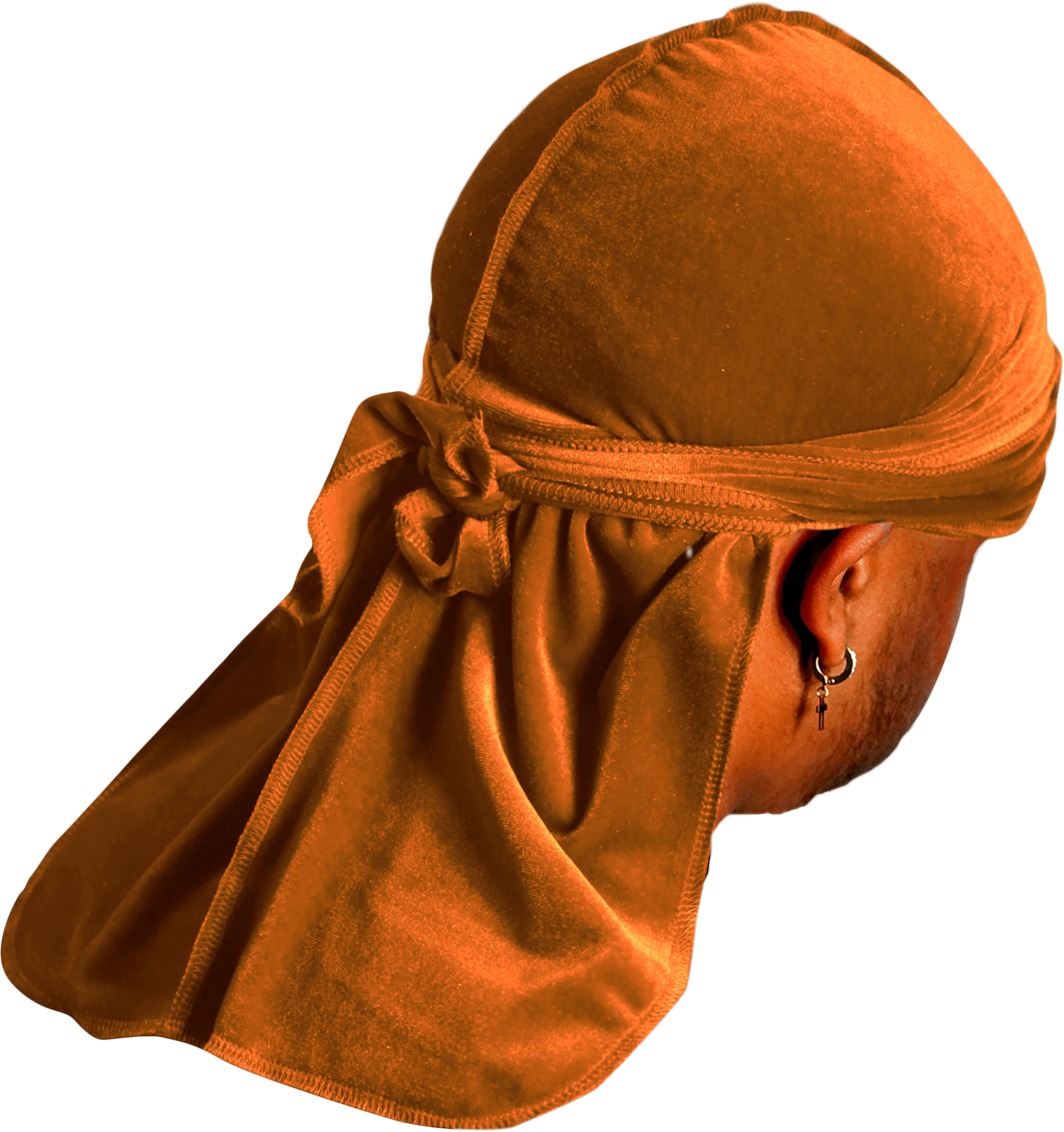 Premium Brown Gold Velvet Durag