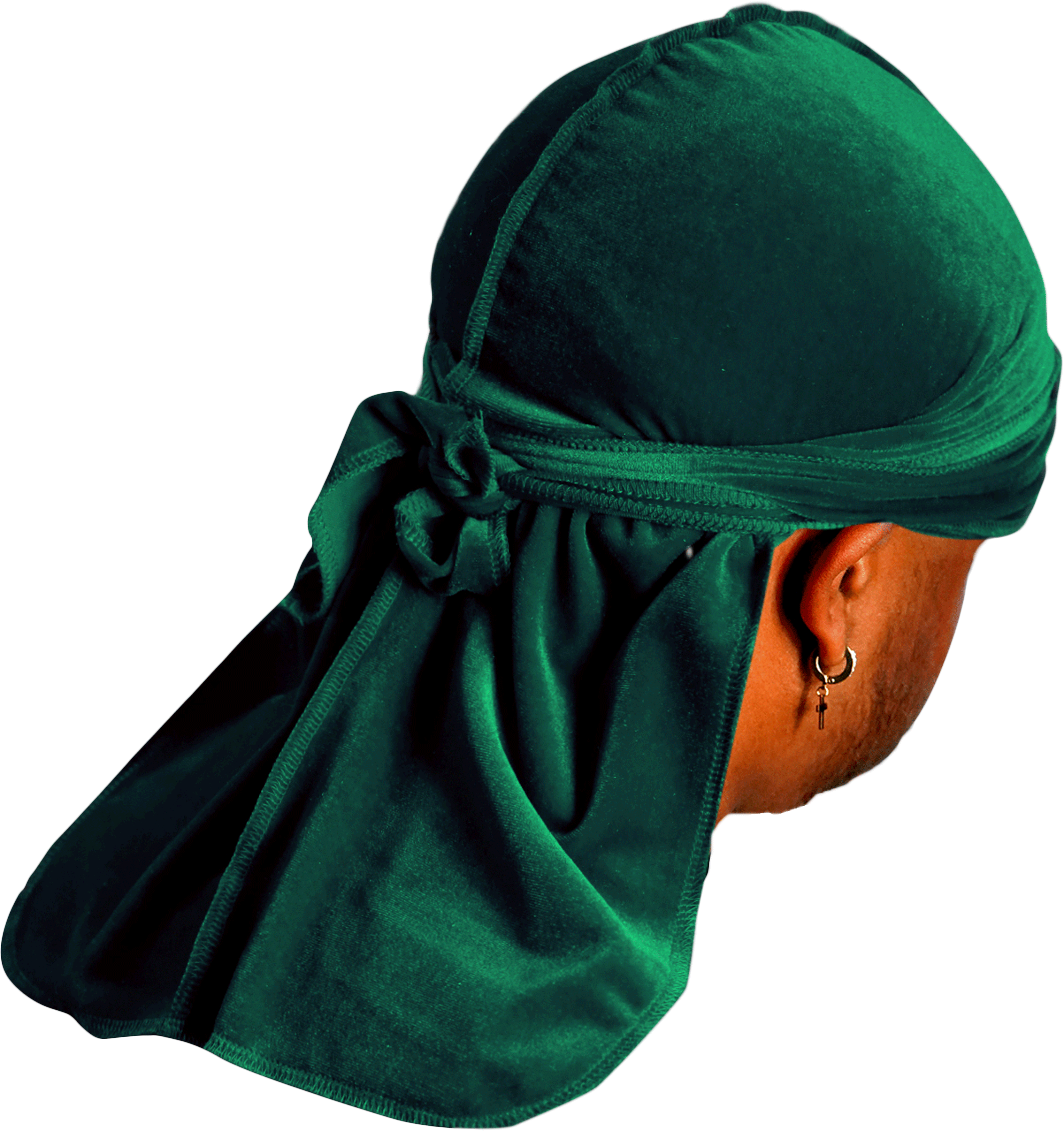 Premium Forest Green Velvet Durag