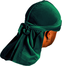 Premium Forest Green Velvet Durag