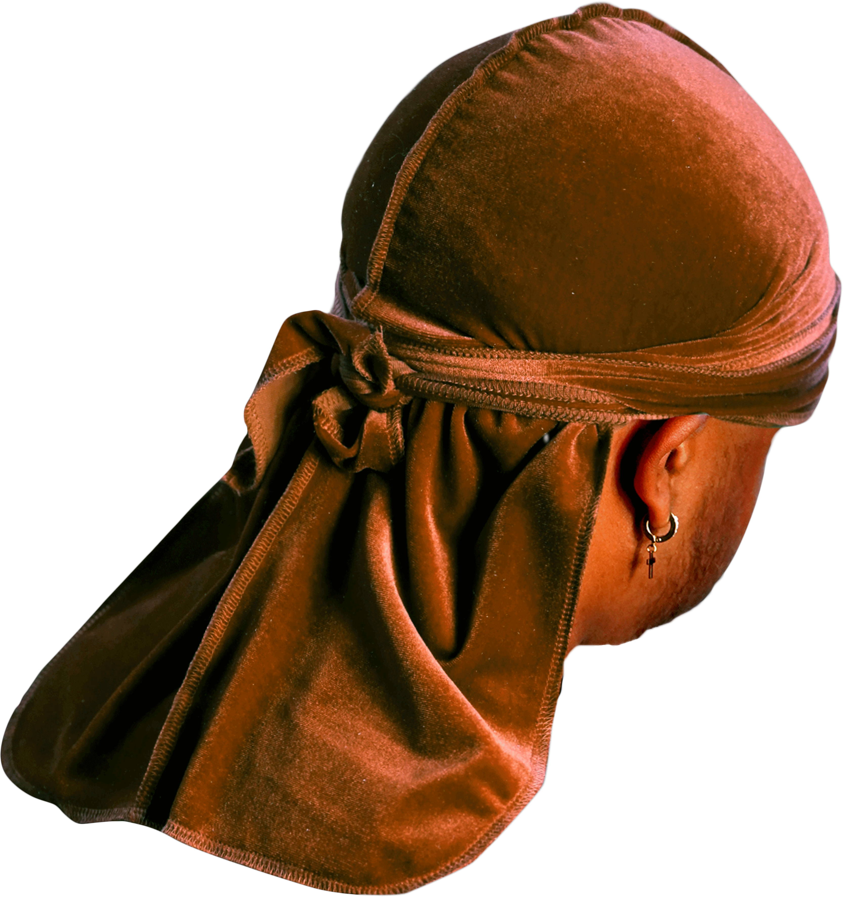 Premium Brown Coffee Velvet Durag