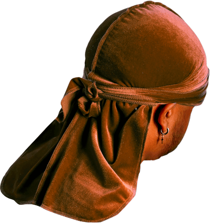Premium Brown Coffee Velvet Durag